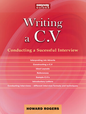 cover image of A Guide to Writing a C.V.